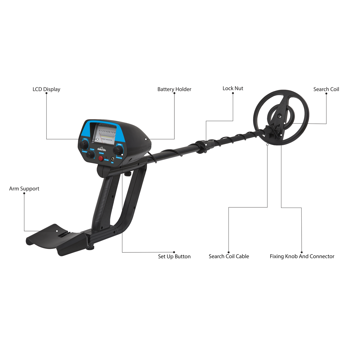 Dellonda DL6 Lightweight Metal Detector with High Accuracy Pinpoint Function - additional view 21