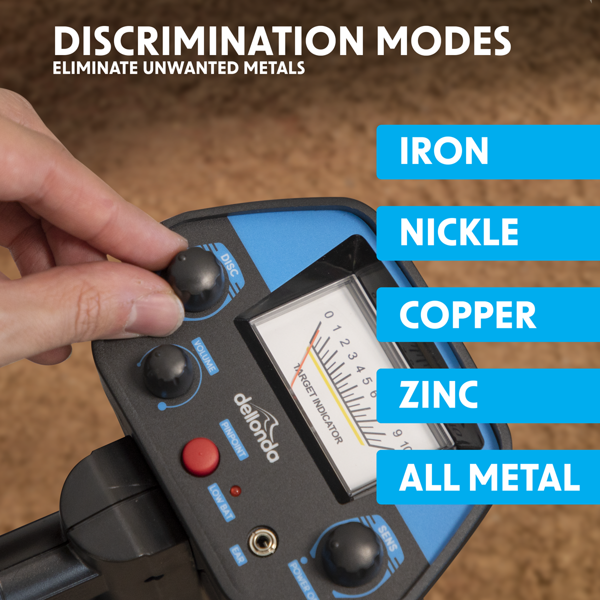 Dellonda DL6 Lightweight Metal Detector with High Accuracy Pinpoint Function - additional view 23