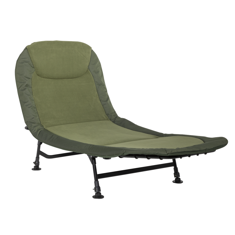 Dellonda DL77 Adjustable Bedchair with Fleece Mattress & Pillow