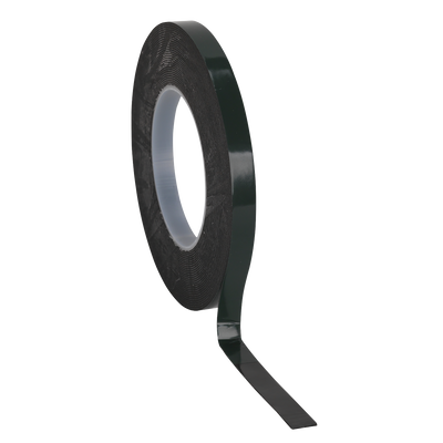 Sealey DSTG1210 Double-Sided Adhesive Foam Tape 12mm x 10m - Green Backing