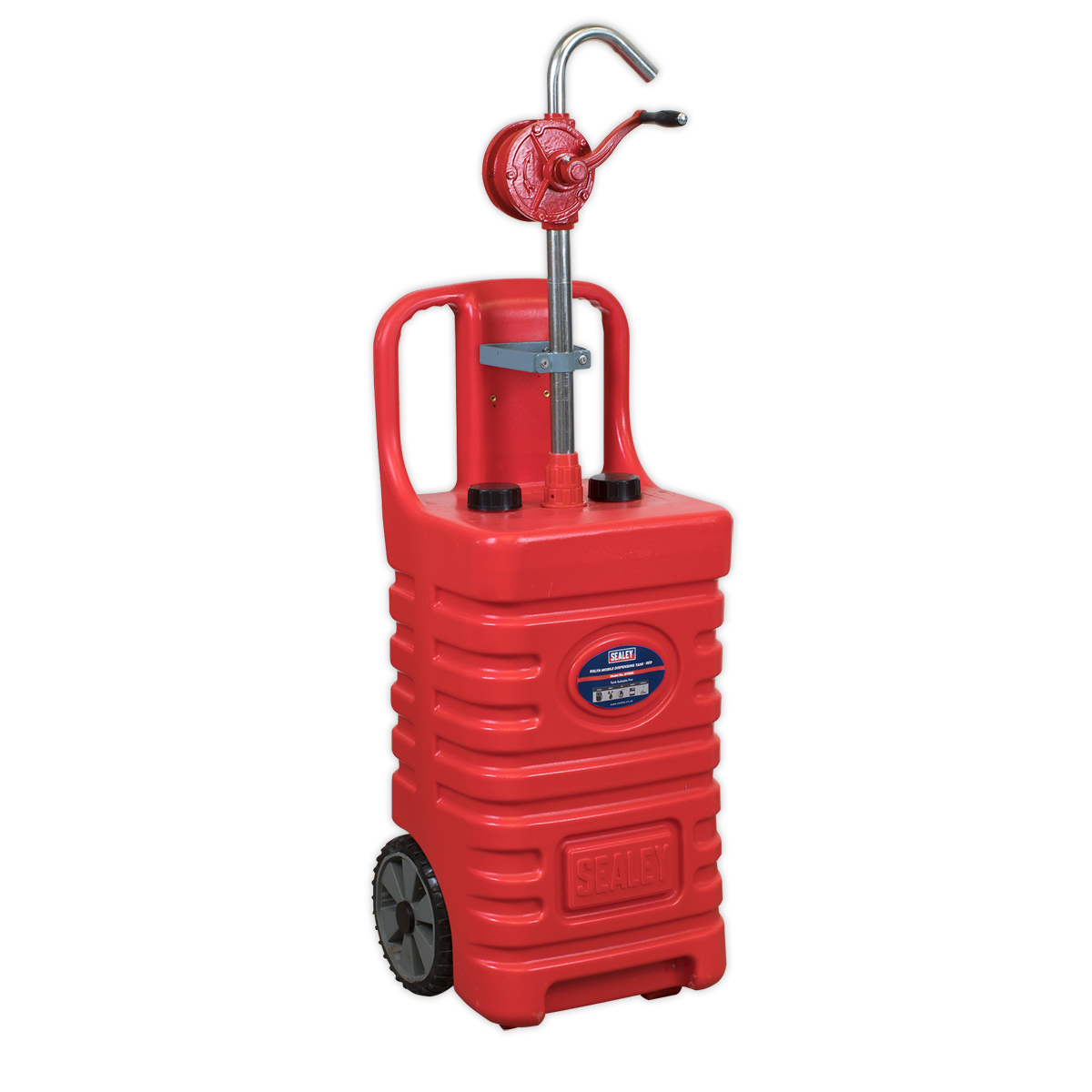 Sealey DT55RCOMBO1 Mobile Dispensing Tank with Oil Rotary Pump 55L - Red - additional view 2