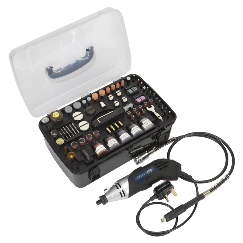 Sealey E5188 Multipurpose Rotary Tool & Engraver Kit 230V 219pc