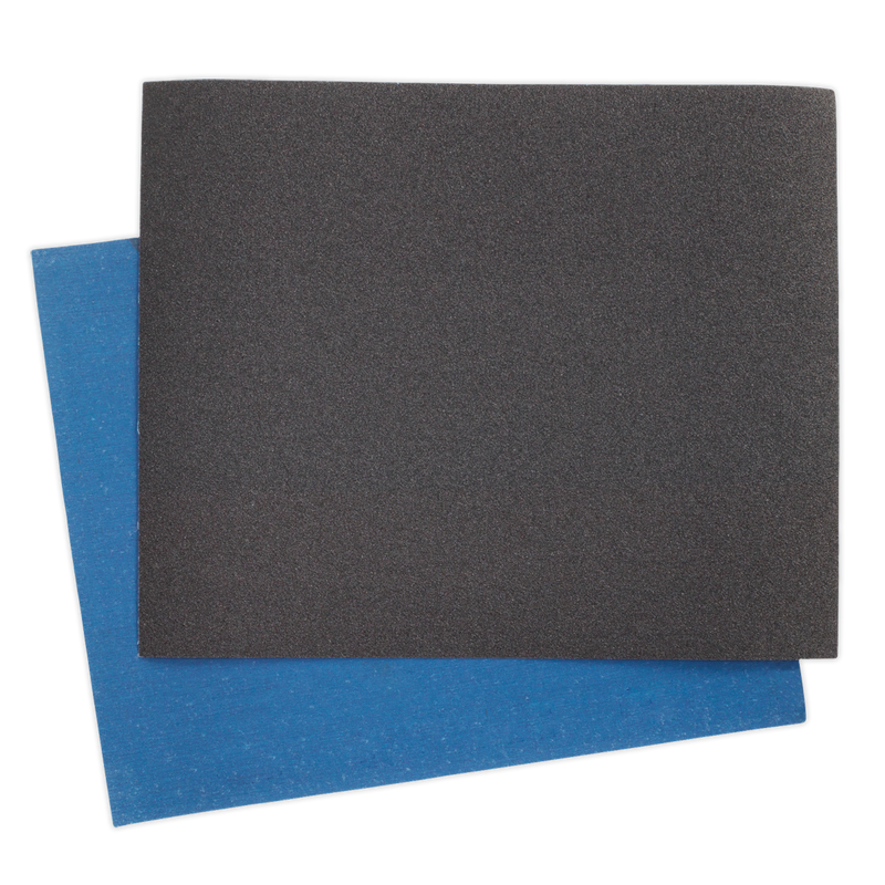 Sealey ES232860 Emery Sheet 60Grit 230 x 280mm, Blue Twill - Pack of 25