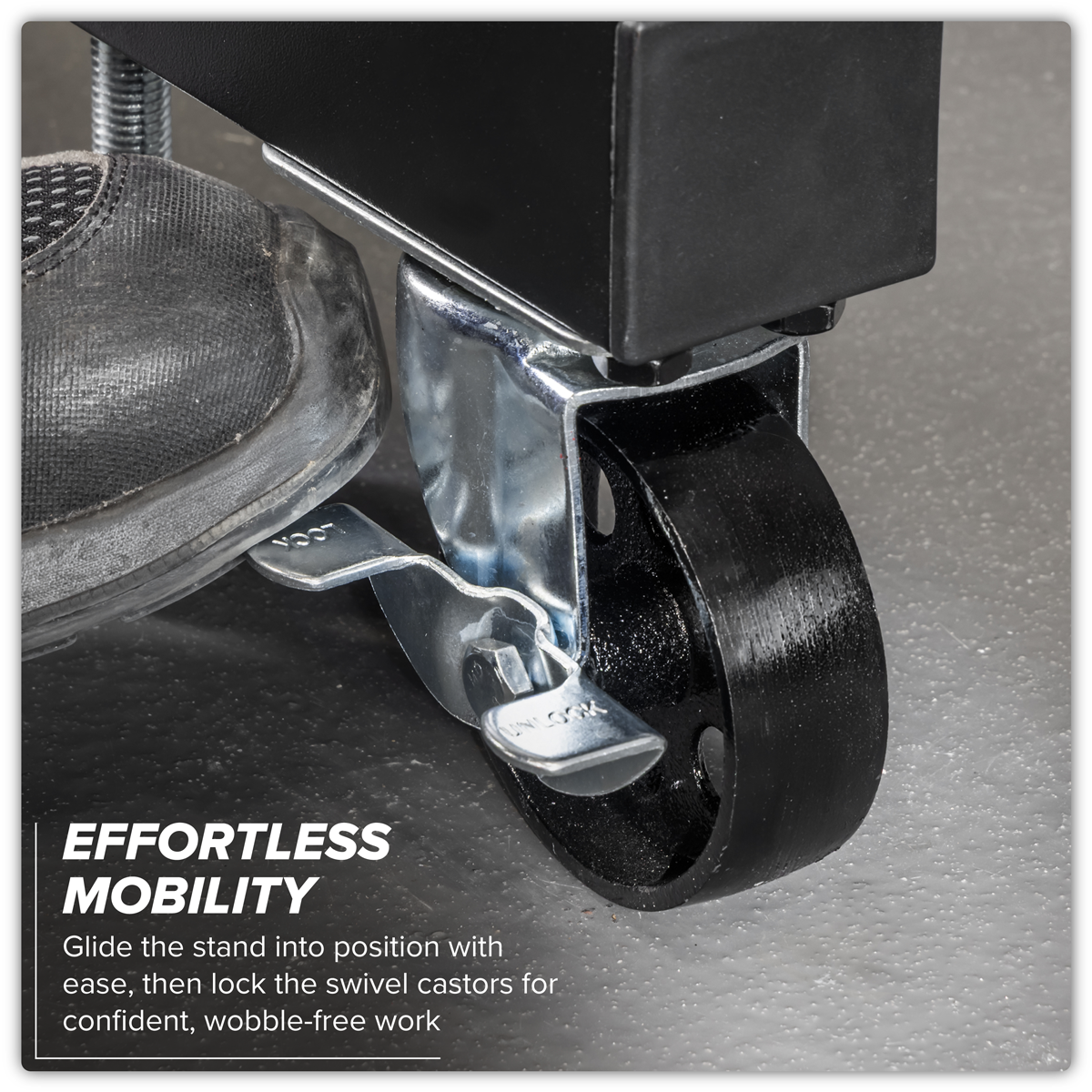 Sealey ES680DS Viking Folding 360º Rotating Engine Stand with Geared Handle & Drain Pan - additional view 13