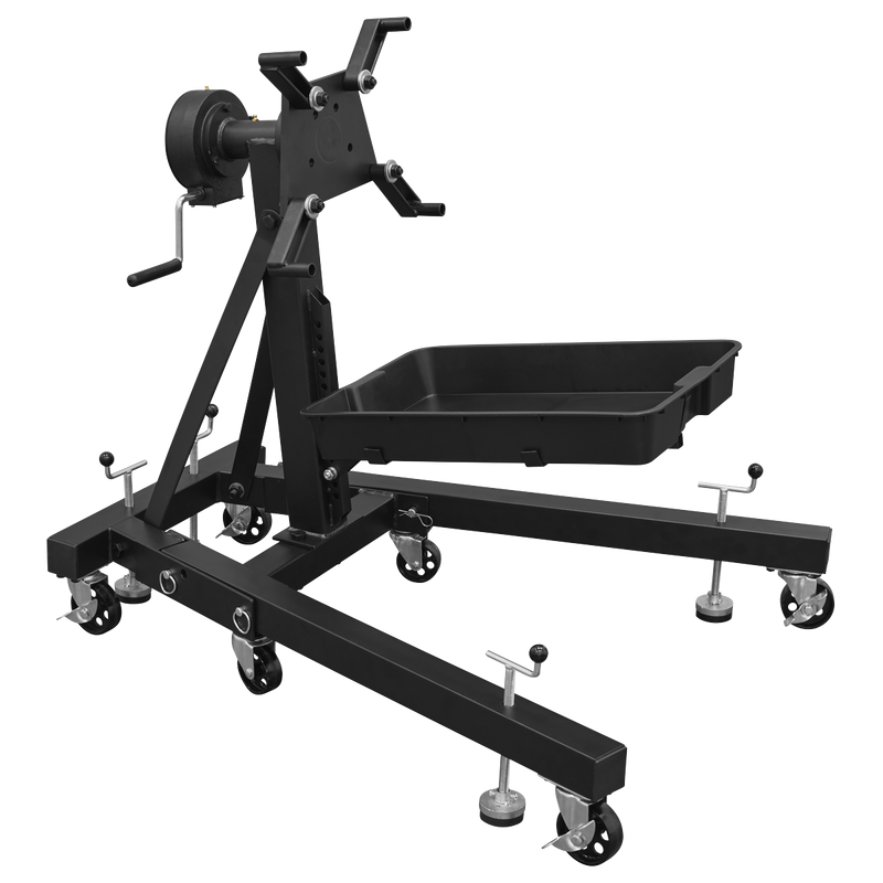 Sealey ES680DS Viking Folding 360º Rotating Engine Stand with Geared Handle & Drain Pan