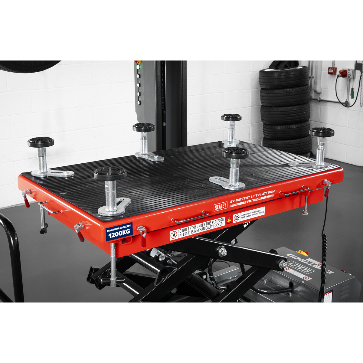 Sealey EVBT1200 High Lift EV Battery Lift/Hydraulic Platform Truck 1200kg Capacity - additional view 2