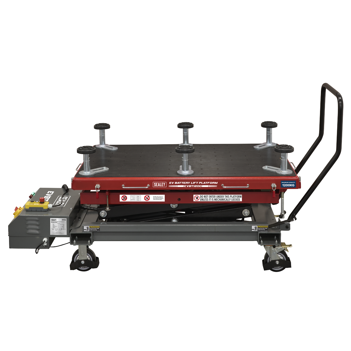 Sealey EVBT1200 High Lift EV Battery Lift/Hydraulic Platform Truck 1200kg Capacity - additional view 10