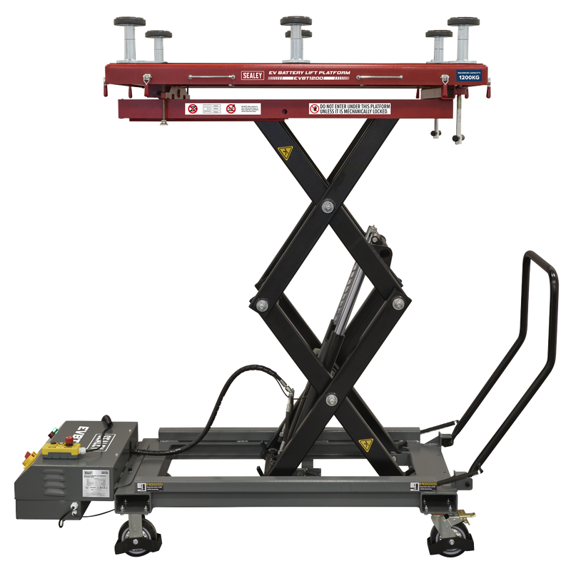 Sealey EVBT1200 High Lift EV Battery Lift/Hydraulic Platform Truck 1200kg Capacity - additional view 5