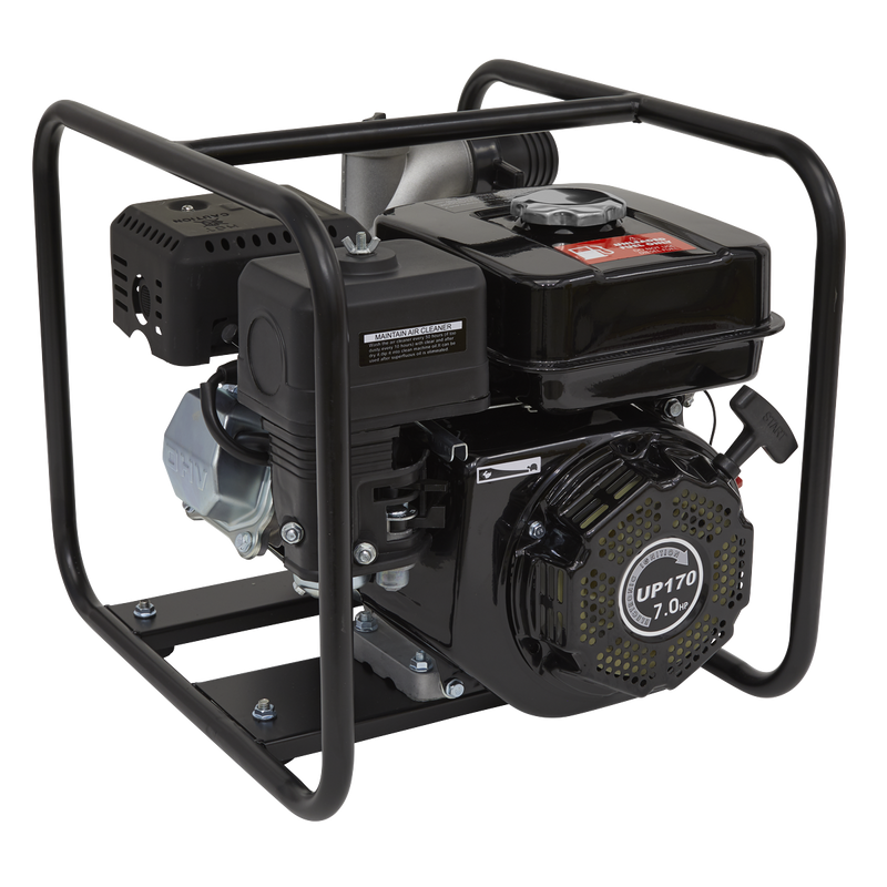 Sealey EWP050 Petrol Powered Water Pump 50mm 7hp 4-Stroke Engine