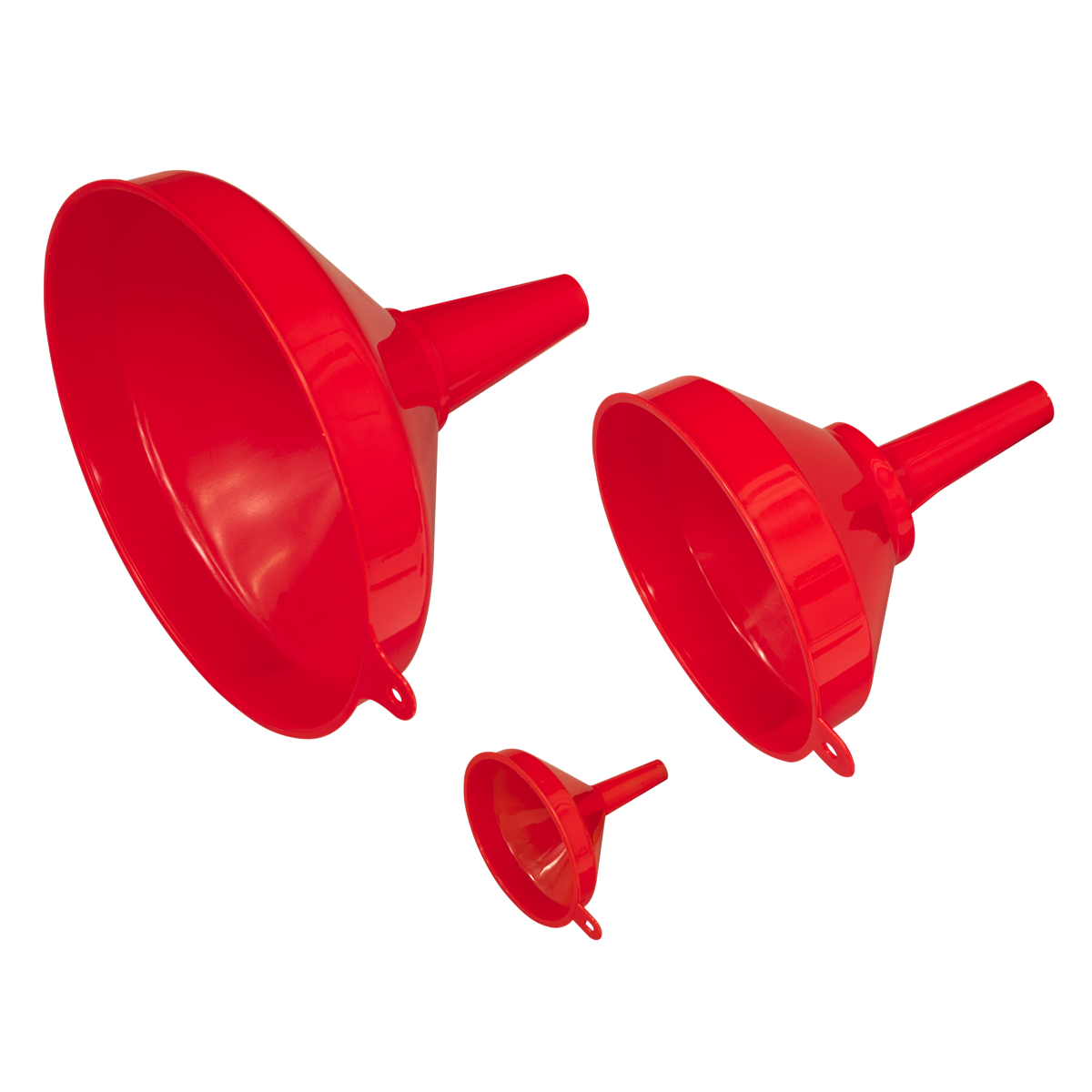 Sealey F98 Fixed Spout Funnel Set 3pc