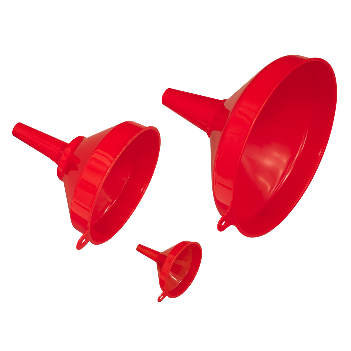 Sealey F98 Fixed Spout Funnel Set 3pc - additional view 2