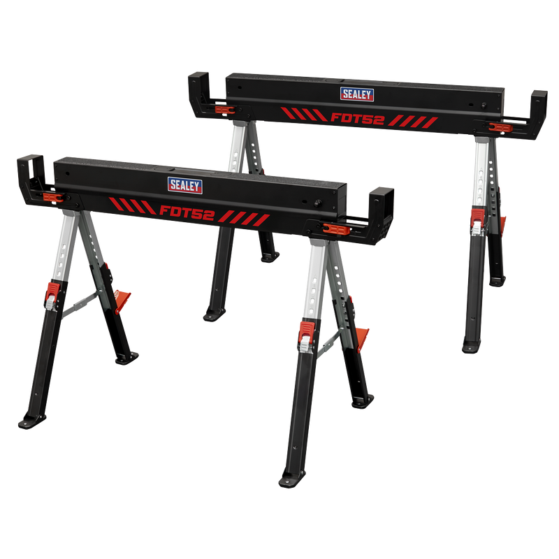 Sealey FDT52 Adjustable Sawhorse Set 2pc - additional view 4