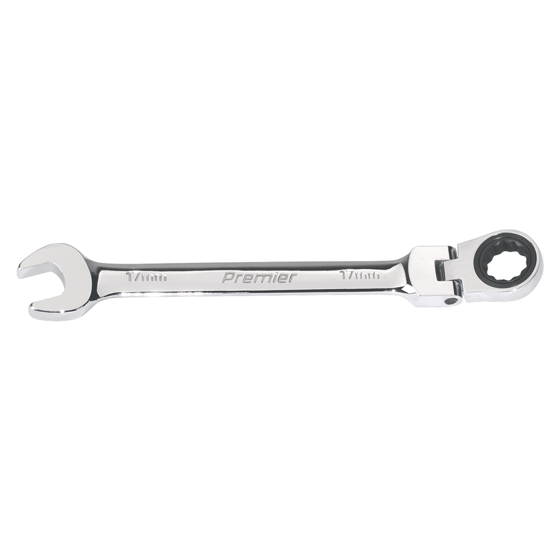 Sealey FHRCW17 Premier Flexi-Head Ratchet Combination Spanner 17mm - additional view 3