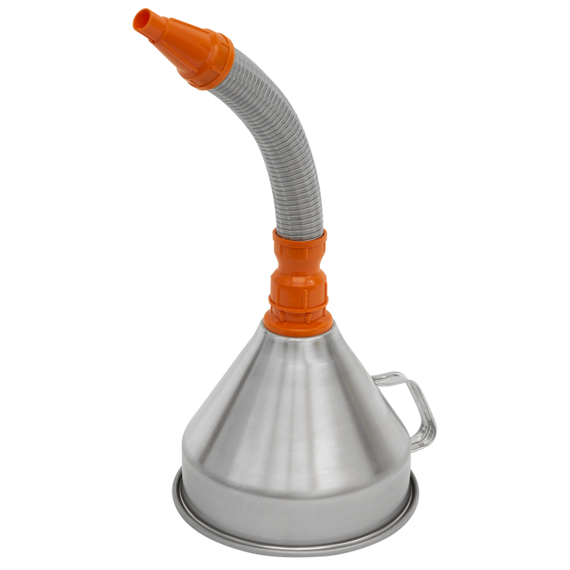Sealey FM20F Metal Flexible Spout Funnel with Filter 200mm - additional view 2