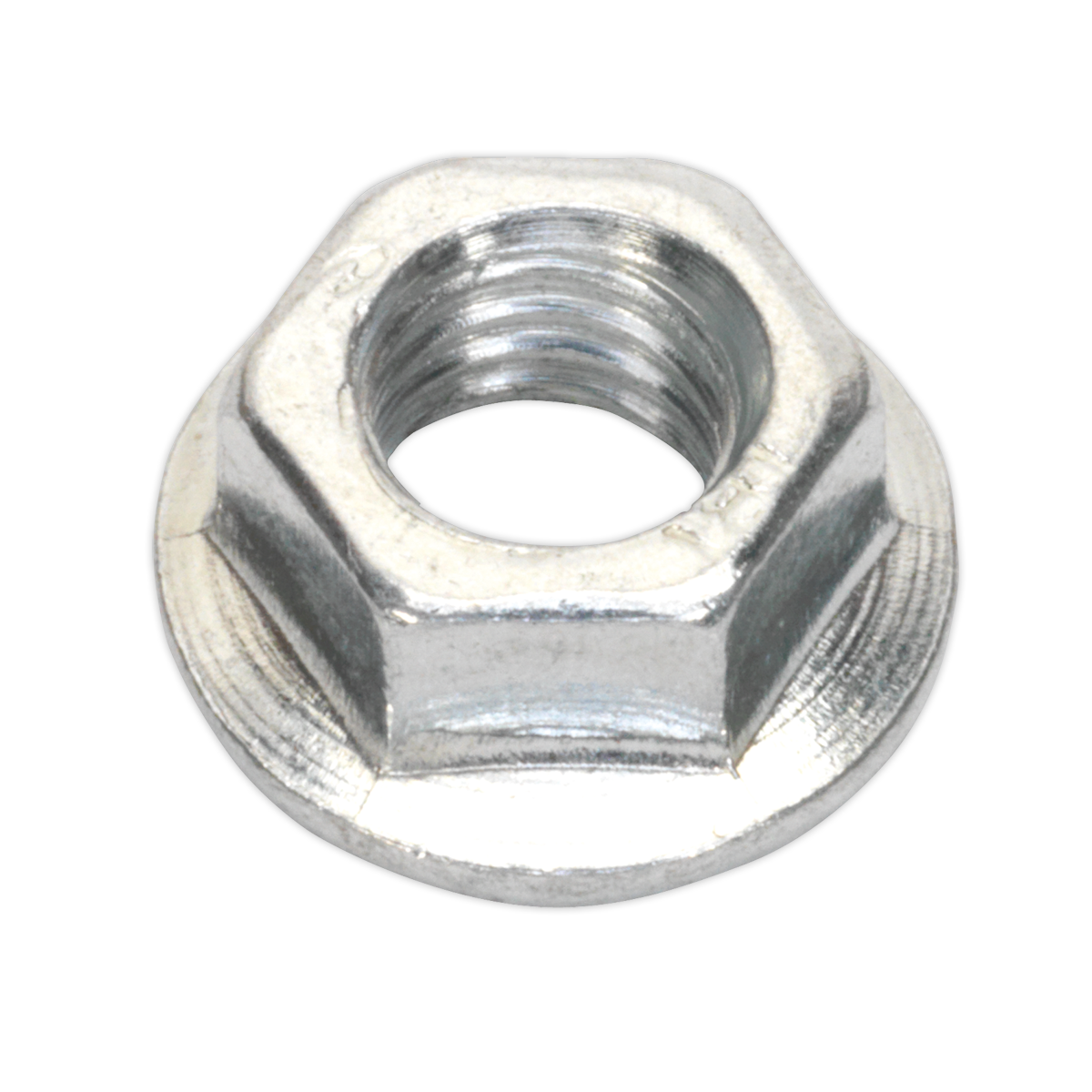 Sealey FN5 Zinc Plated Serrated Flange Nut M5 - Pack of 100