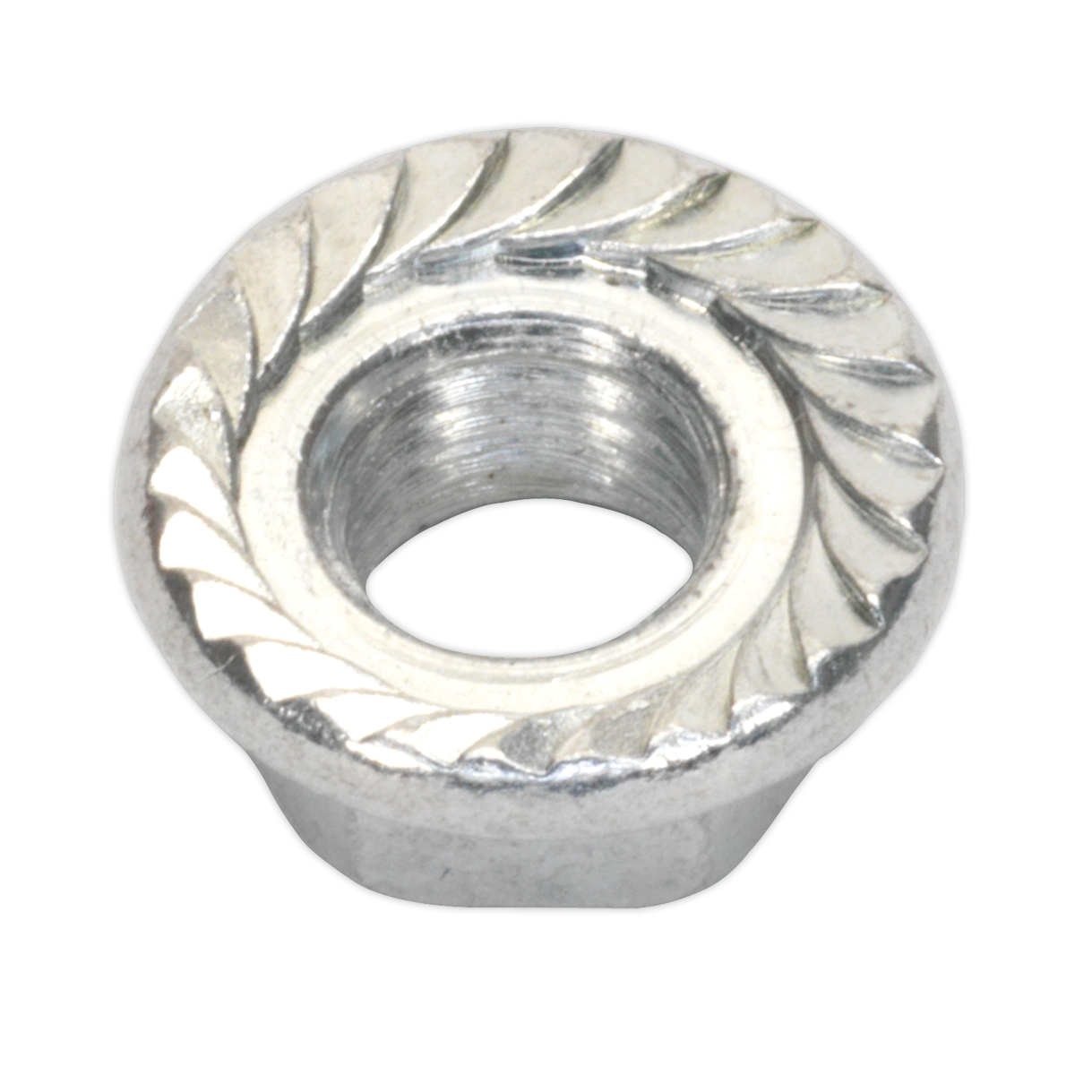 Sealey FN5 Zinc Plated Serrated Flange Nut M5 - Pack of 100 - additional view 4