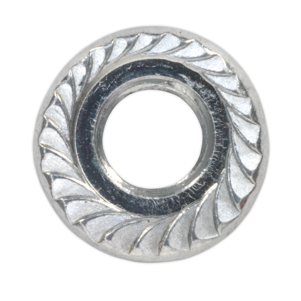 Sealey FN5 Zinc Plated Serrated Flange Nut M5 - Pack of 100 - additional view 5