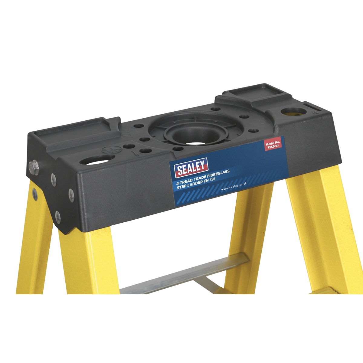 Sealey FSL5 Fibreglass Step Ladder 4-Tread - EN 131 - additional view 4