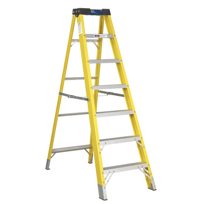Sealey FSL7 Fibreglass Step Ladder 6-Tread - EN 131