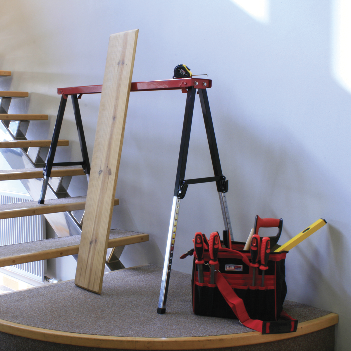 Sealey FTAL12 Fold Down Trestle with Adjustable Legs - Pair - additional view 8