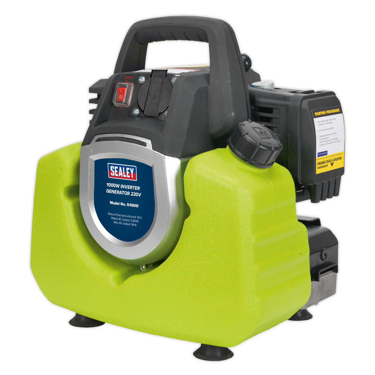 Sealey G1000I 1000W Inverter Generator 2-Stroke Engine 230V - additional view 4