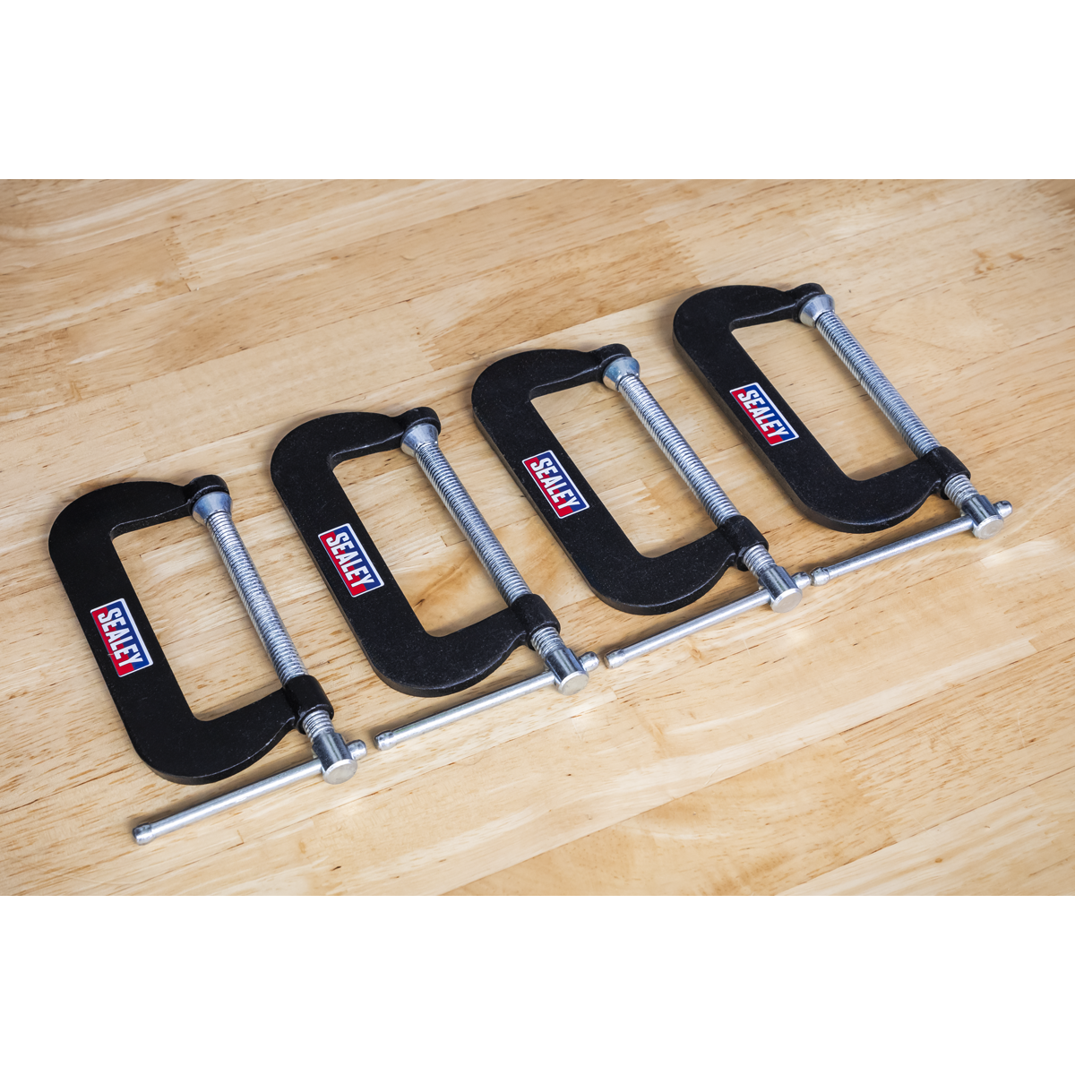 Sealey GCC02 Junior C-Clamp Set 76 x 35mm 4pc - additional view 4