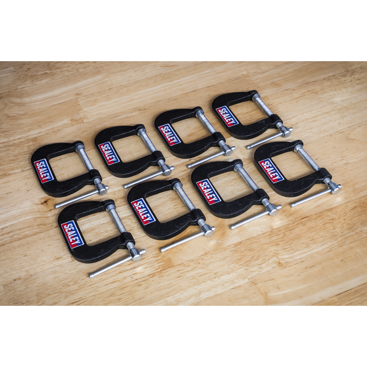 Sealey GCC05 Junior C-Clamp Set 28 x 28mm 8pc - additional view 6