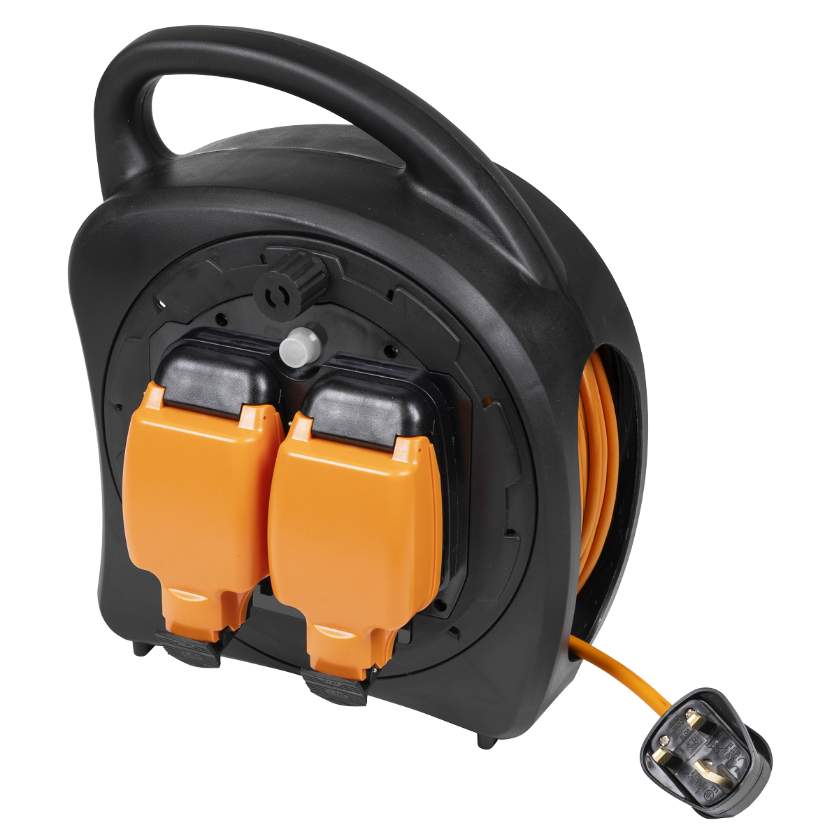 Sealey GCR20 20m Weatherproof Extension Reel with Thermal Trip 2 x 230V