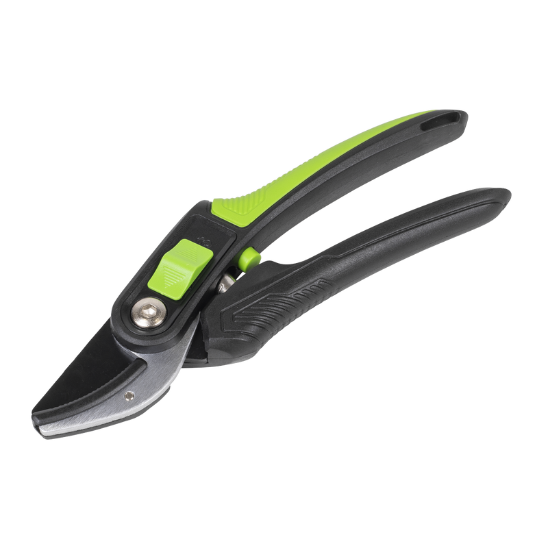 Sealey GTSG005 Anvil Secateurs with Soft Grip Handle, 3-Stage Safety Lock & Carbon Steel Blade, 220mm