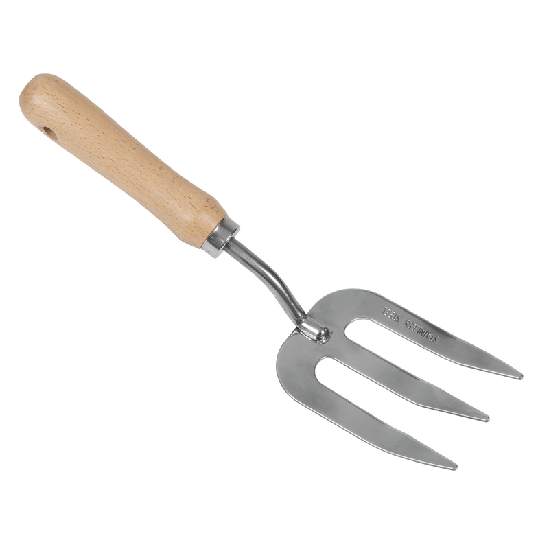 Sealey GTWH007 Premier Garden Hand Fork with Ash Handle & Stainless Steel Tines - additional view 2