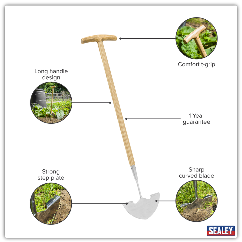 Sealey GTWH014 Premier Lawn Edger with Long Ash Handle & Stainless Steel Blade - additional view 10