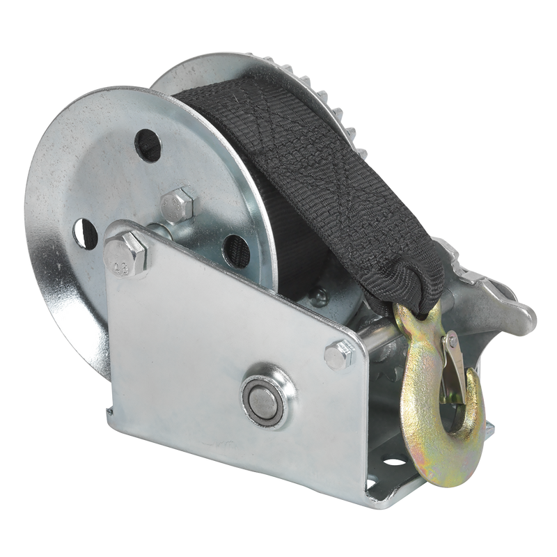 Sealey GWW1200M Geared Hand Winch with Webbing Strap 540kg Capacity - additional view 2