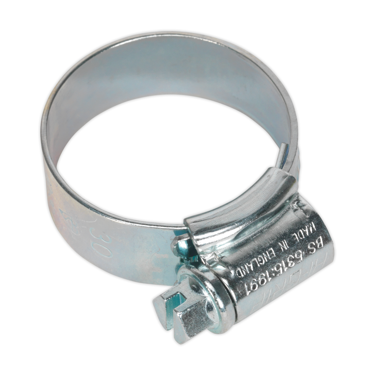 Sealey HCJ1A HI-GRIP® Zinc Plated Hose Clip 22-30mm - Pack of 20