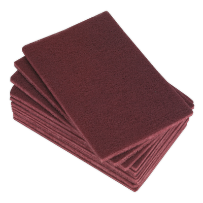 Sealey HP1523M Abrasive Finishing Pad 150 x 230mm, Medium - Pack of 10