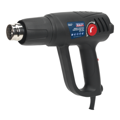 Sealey HS107K 2000W Variable Temperature Heat Gun Kit 50-450°C/90-600°C