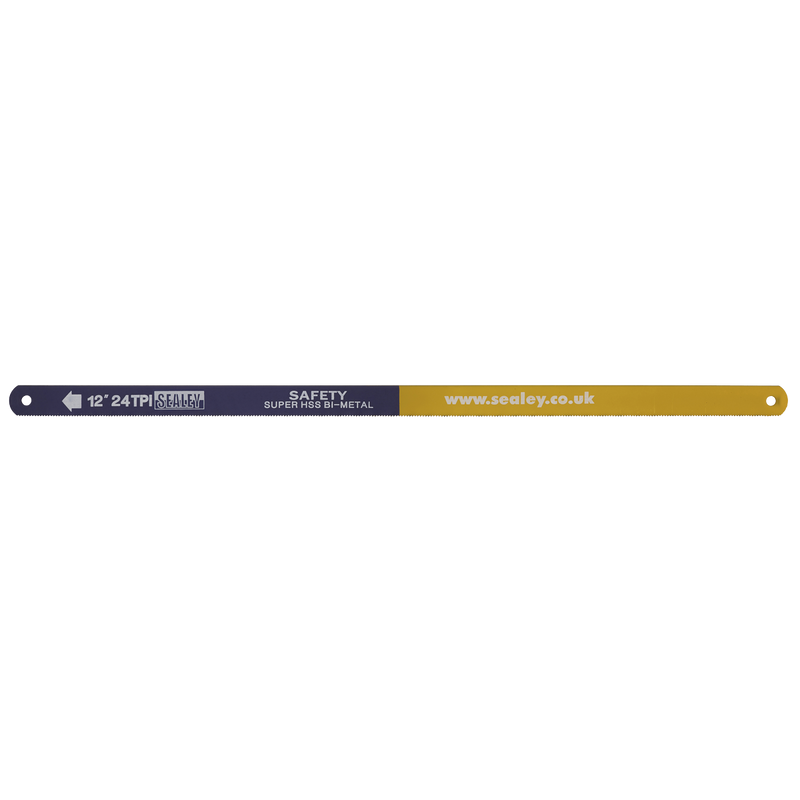 Sealey HSB0524 HSS Bi-Metal Hacksaw Blade 24tpi 300mm - Pack of 5 - additional view 4