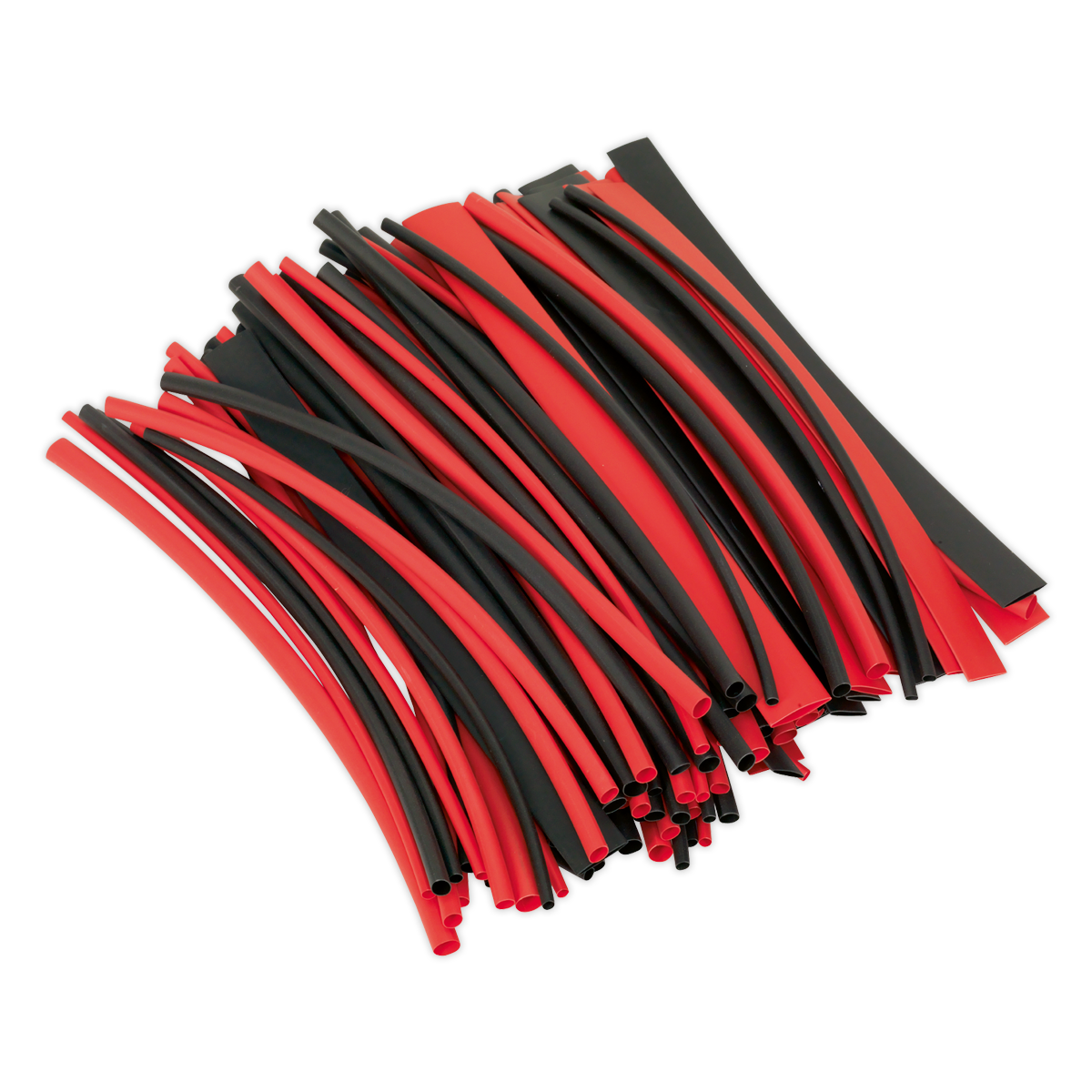 Sealey HST200BR Heat Shrink Tubing 200mm 100pc - Black & Red