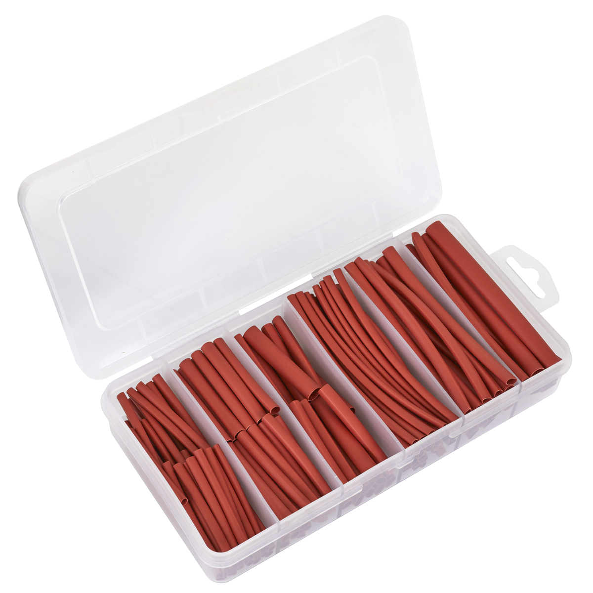 Sealey HST501R Heat Shrink Tubing Assortment 50 & 100mm 180pc - Red