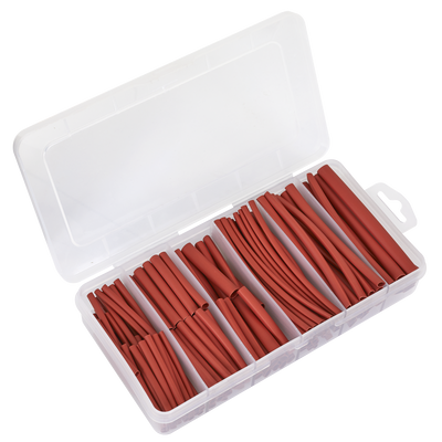 Sealey HST501R Heat Shrink Tubing Assortment 50 & 100mm 180pc - Red