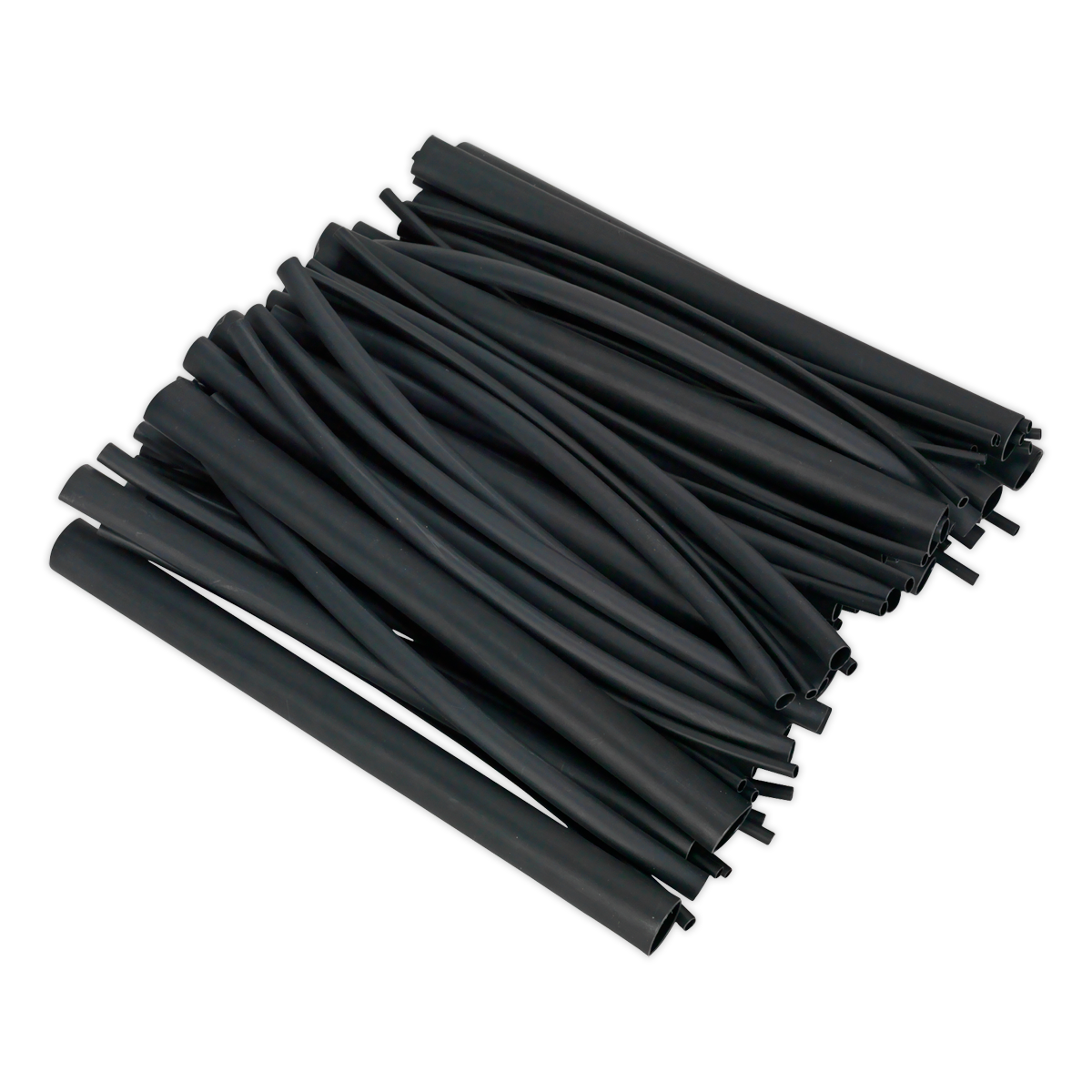 Sealey HSTAL72B Adhesive Lined Heat Shrink Tubing Assortment 200mm 72pc - Black