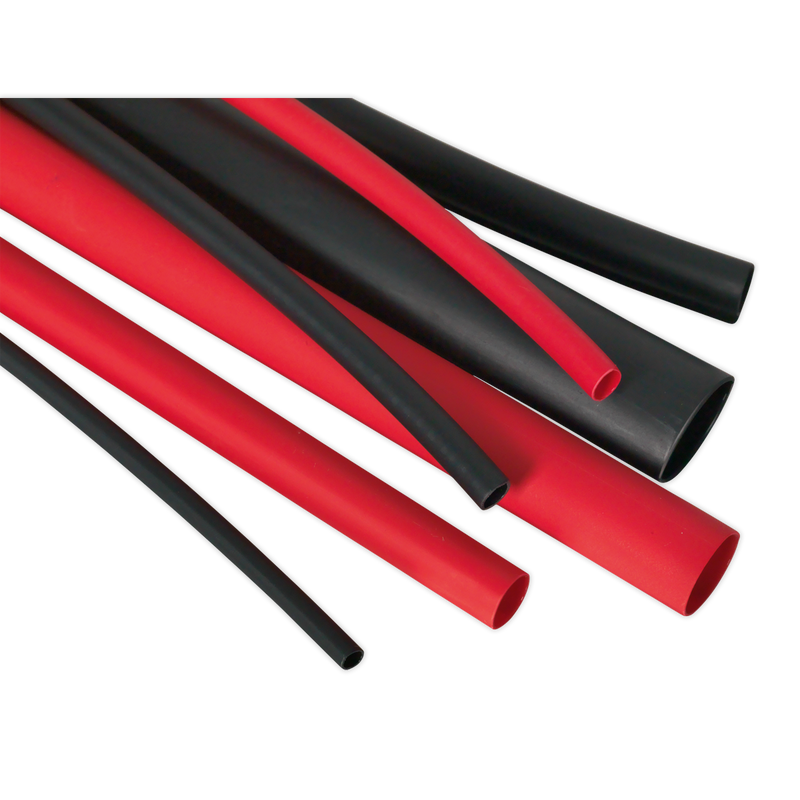 Sealey HSTAL72BR Adhesive Lined Heat Shrink Tubing Assortment 200mm 72pc - Black & Red - additional view 2
