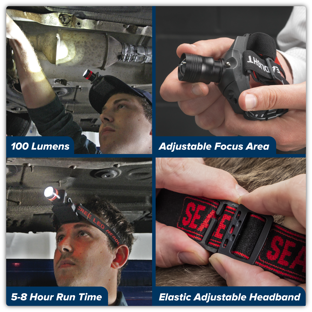 Sealey HT103LED Head & Hat Torch 3W SMD LED - additional view 13