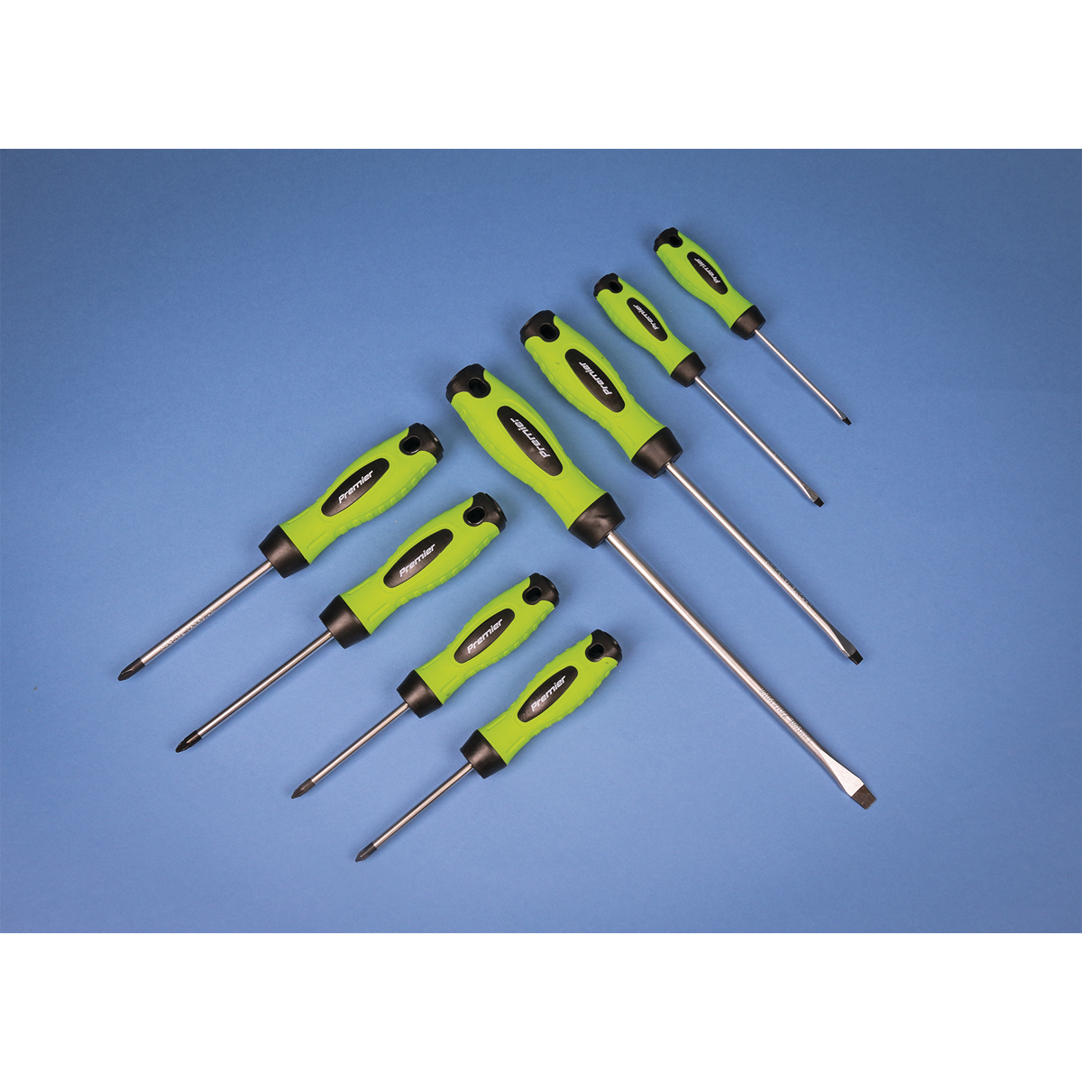 Sealey HV001 Premier Screwdriver Set 8pc - Hi-Vis Green - additional view 7
