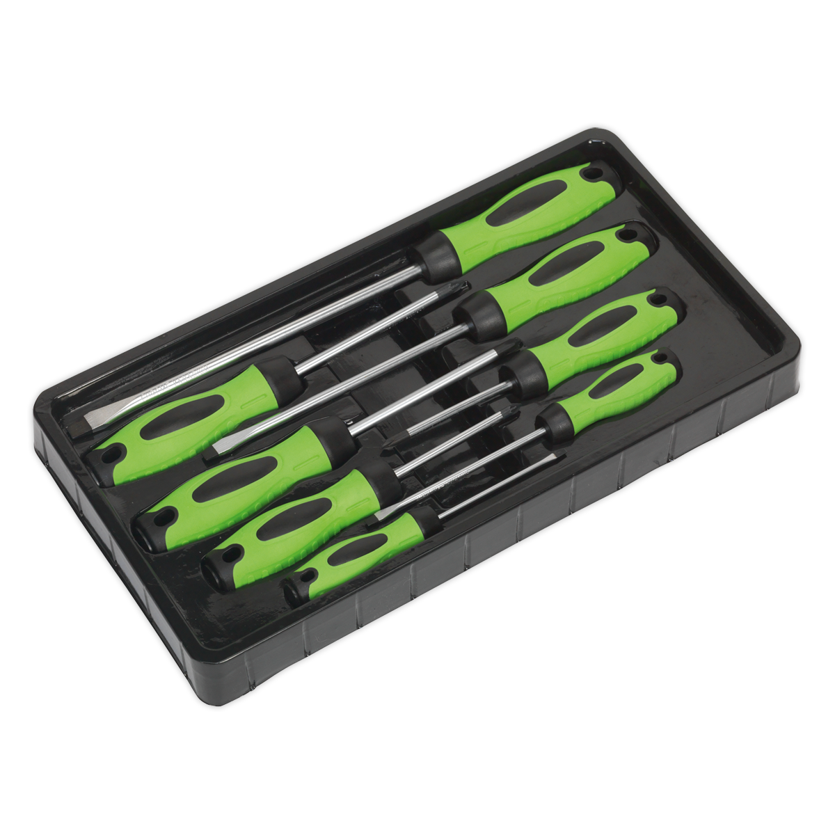 Sealey HV001 Premier Screwdriver Set 8pc - Hi-Vis Green - additional view 3