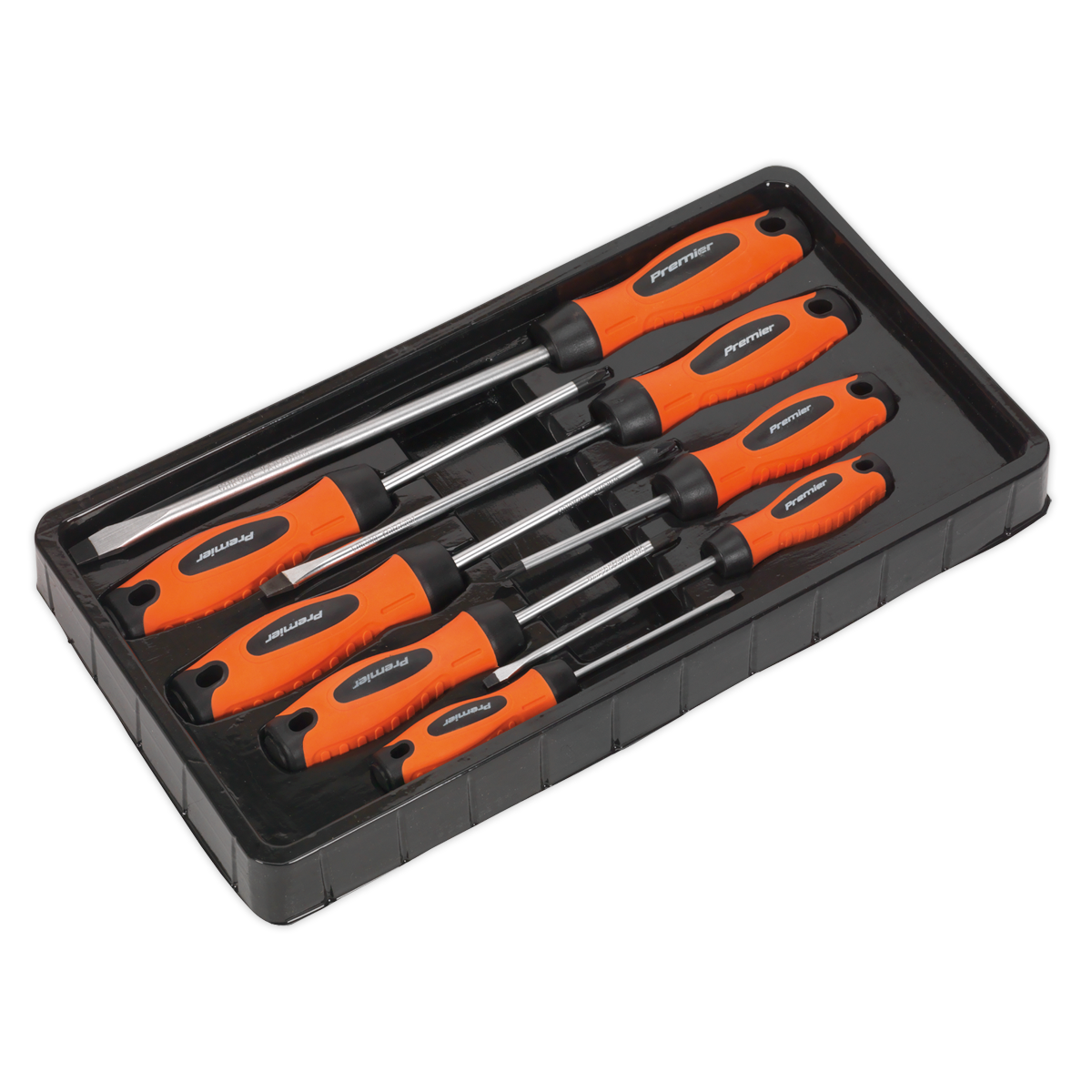 Sealey HV003 Premier Screwdriver Set 8pc - Hi-Vis Orange - additional view 3