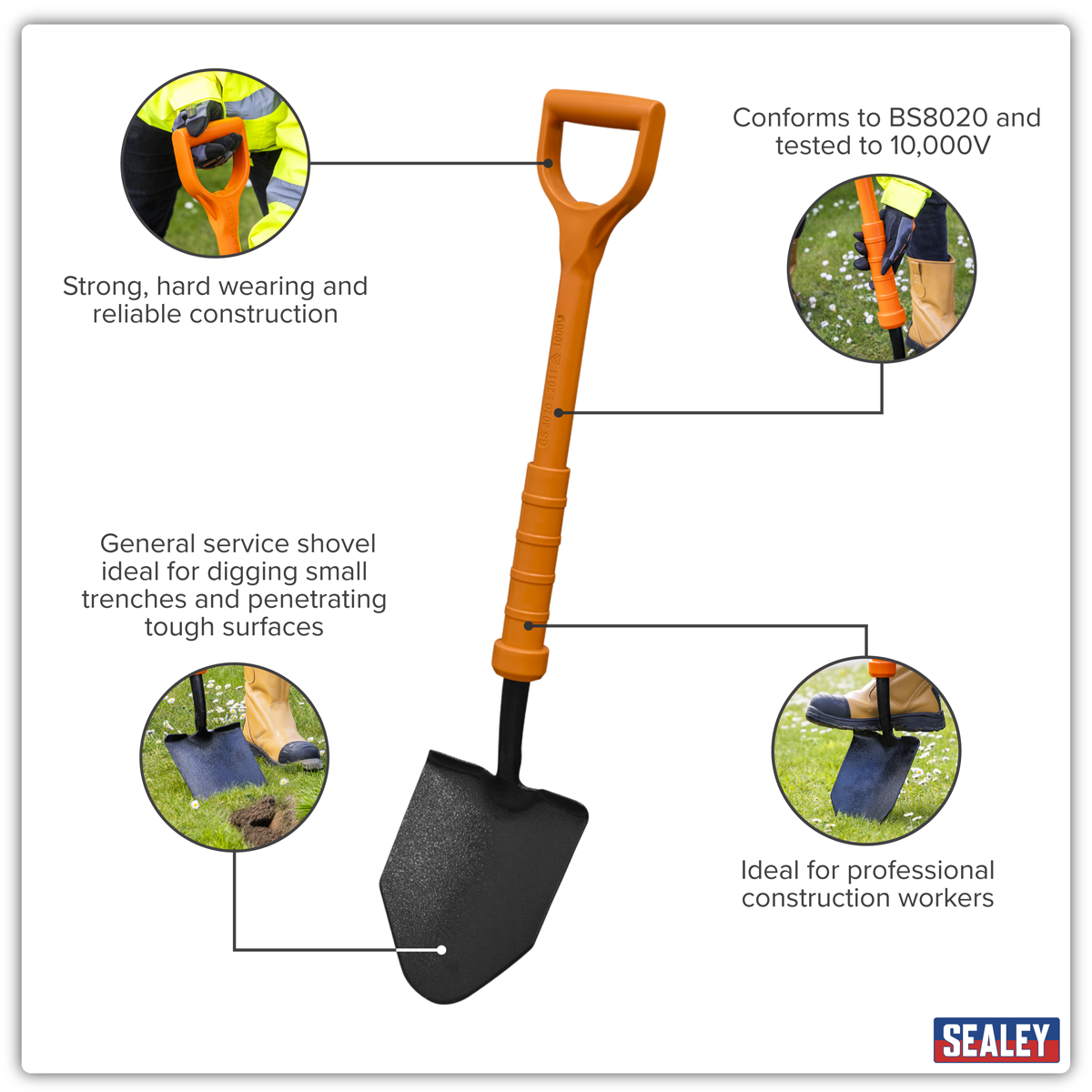 Sealey HVCT07 Insulated General Service Shovel - additional view 8