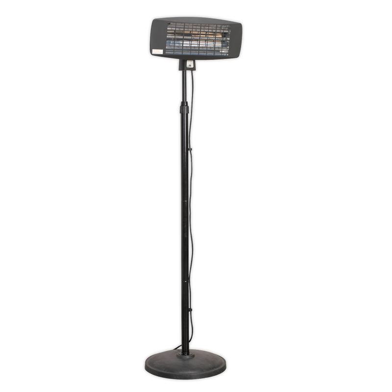 Sealey IFSH2003 Infrared Quartz Patio Heater with Telescopic Floor Stand 2000W/230V