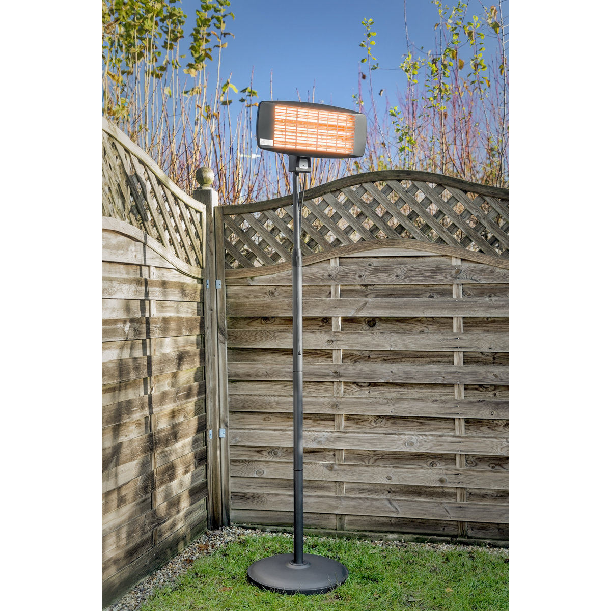 Sealey IFSH2003 Infrared Quartz Patio Heater with Telescopic Floor Stand 2000W/230V - additional view 8