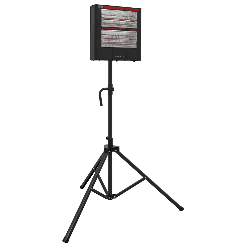 Sealey IR28CT Infrared Quartz Heater with Tripod Stand 1.4/2.8kW/230V