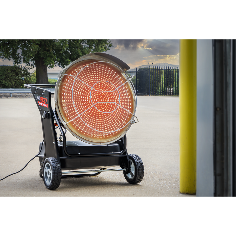 Sealey IR37 Space Warmer® Infrared Kerosene/Diesel Heater with Wheels 136,000Btu/hr - additional view 6